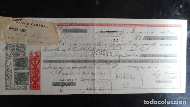 Documentos bancarios: LETRA DE CAMBIO 1953 - Foto 1