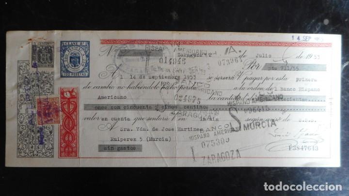 Documentos bancarios: LETRA DE CAMBIO 1953 - Foto 1