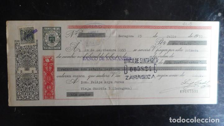Documentos bancarios: LETRA DE CAMBIO 1953 - Foto 1