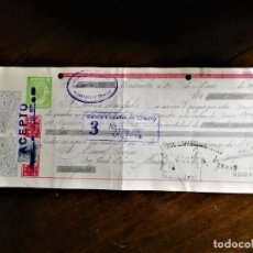 Documenti bancari: LETRA DE CAMBIO 31-1-1945 DE FABRICANTE DE LICORES JUAN ANTONIO PELLICER, ALCANTARILLA OFERTA 5 X 8€