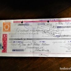 Documenti bancari: LETRA DE CAMBIO 25-10-1945 OTRO DE B. PUJANTE GOMARIZ, FABRICANTE DE MURCIA, OFERTA 5 X 8 €