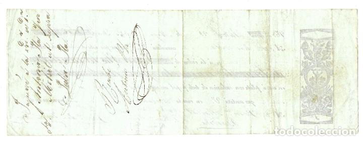 Documentos bancarios: 1850 LETRA DE CAMBIO MADRID - Foto 2
