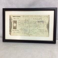 Documentos bancarios: GIRO O LETRA DE CANBIO DE 1887, ORIGINAL. Lote 267634344