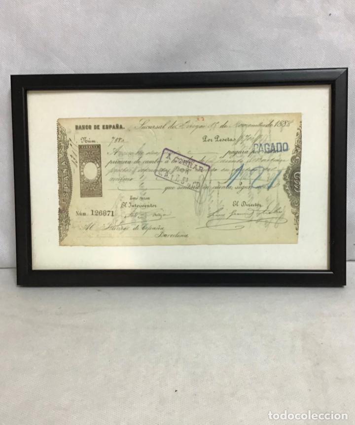 Documentos bancarios: GIRO O LETRA DE CAMBIO DE 1888, ORIGINAL - Foto 1