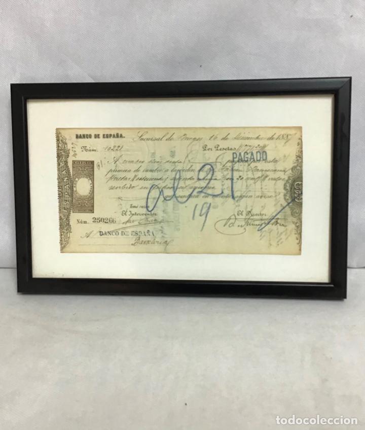 Documentos bancarios: GIRO O LETRA DE CAMBIO DE 1889, ORIGINAL - Foto 1
