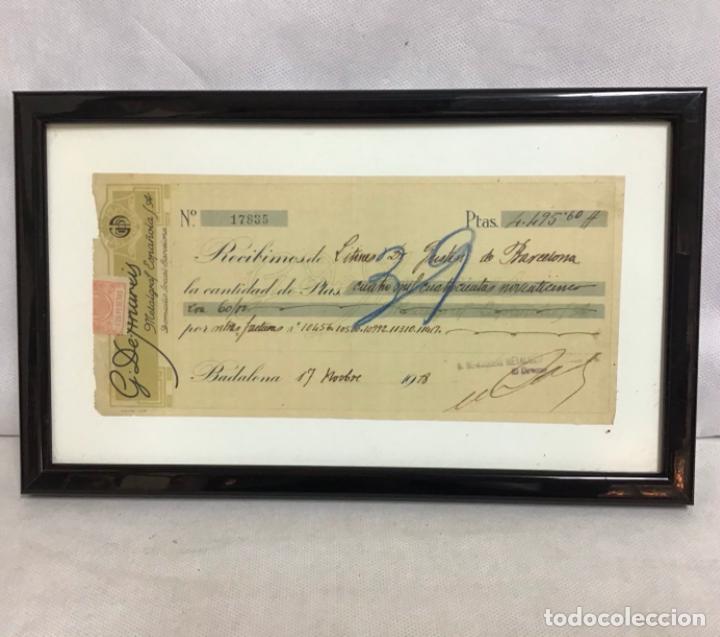 Documentos bancarios: RECIBO DE METALGRAF ESPA&Ntilde;OLA S.A. DE 1928, ORIGINAL - Foto 3