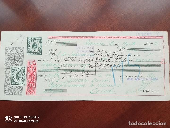 Documentos bancarios: LETRA DE CAMBIO BILBAO ASTURIAS 1951 - Foto 1