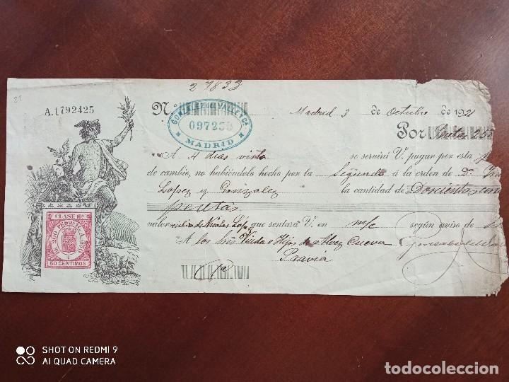 Documentos bancarios: GONZALEZ DEL VALLE Y CIA. 1921 - Foto 1