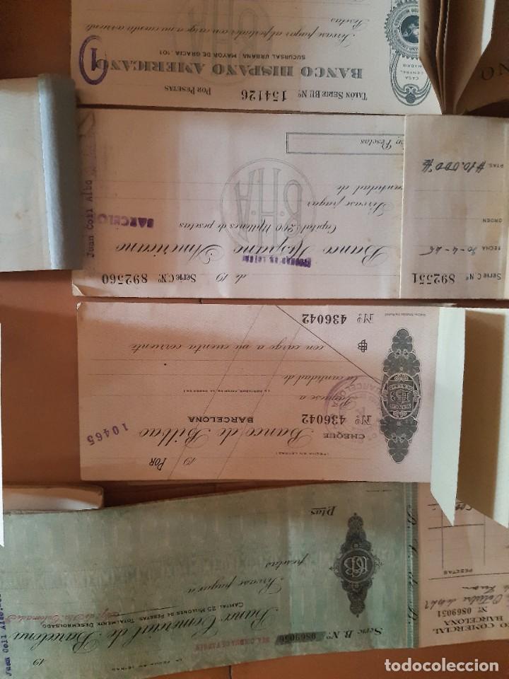 Documentos bancarios: Cheques a&ntilde;os 20 nuevos( diez) - Foto 2