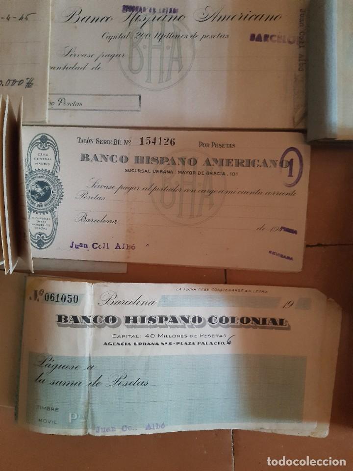 Documentos bancarios: Cheques a&ntilde;os 20 nuevos( diez) - Foto 3