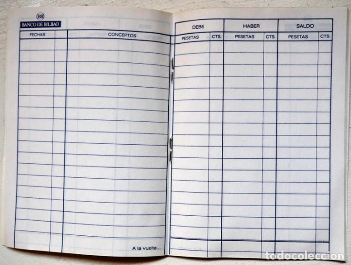 Documentos bancarios: Antigua libreta de Cuenta Corriente del Banco de Bilbao - Foto 3
