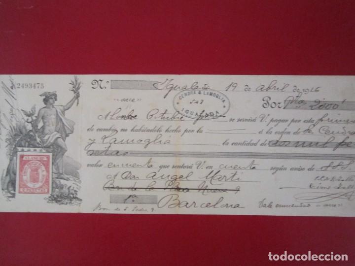 Documentos bancarios: LETRA DE CAMBIO 1916 2000 PESETA9 - Foto 1