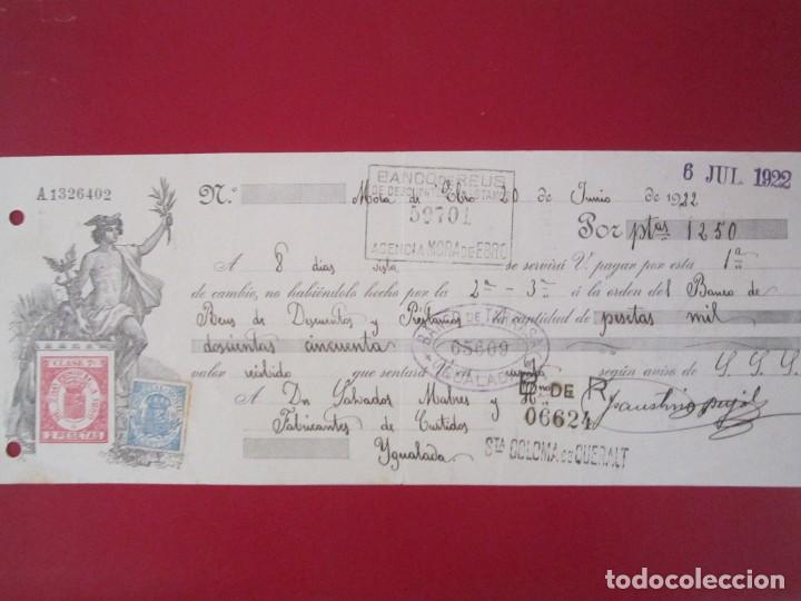 Documentos bancarios: LETRA DE CAMBIO 1922 1250 PESETA9 - Foto 1