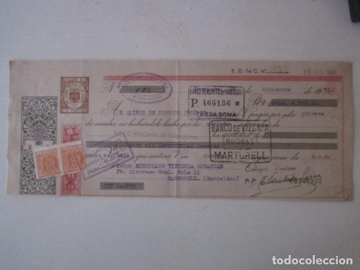 Documentos bancarios: LETRA DE CAMBIO 4700 PESETAS 1952 - Foto 1