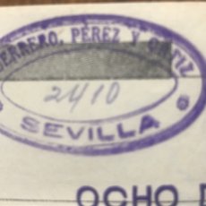 Documentos bancarios: LETRA DE CAMBIO GUERRERO , PEREZ Y ORTIZ DE SEVILLA 1935 TIMBRES REPUBLICA. Lote 289770118