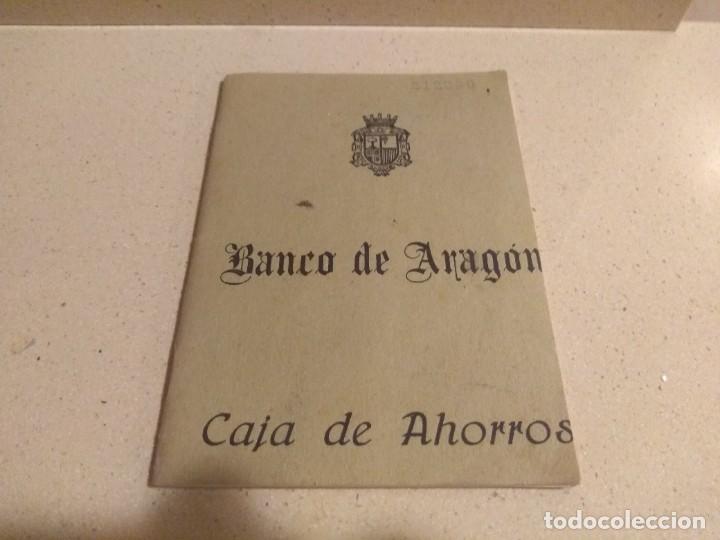 Documentos bancarios: Antigua libreta del Banco de Arag&oacute;n Caha de Ahorros - Foto 1
