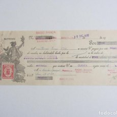 Documentos bancarios: LETRA DE CAMBIO RADIO BANCA BARCELONA 1935. Lote 298241028