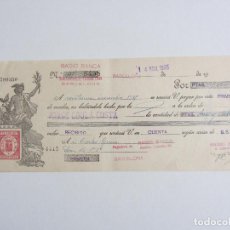 Documentos bancarios: LETRA DE CAMBIO RADIO BANCA BARCELONA 1935. Lote 298241158