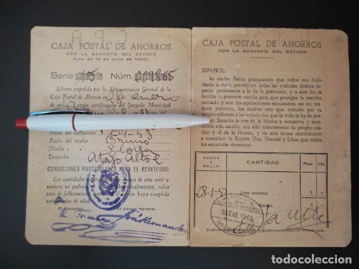 Documentos bancarios: CAJA POSTAL DE AHORROS LIBRETA DE NACIDOS - Foto 2