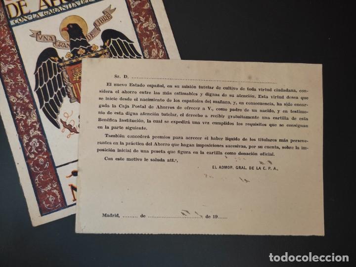 Documentos bancarios: CAJA POSTAL DE AHORROS LIBRETA DE NACIDOS - Foto 5