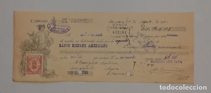 Documentos bancarios: EDITORIAL SEIX LETRA DE CAMBIO BARCELONA 1924 - Foto 1