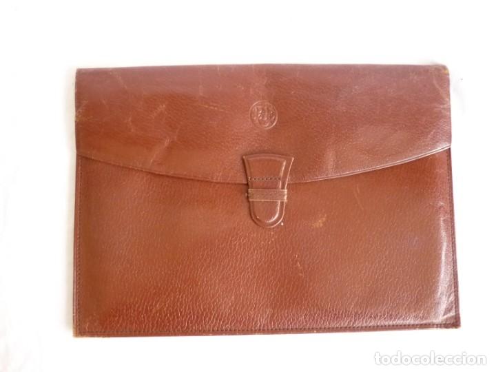 Documentos bancarios: Cartera para documentos Banco Central Espa&ntilde;ol, en cuero - Foto 2