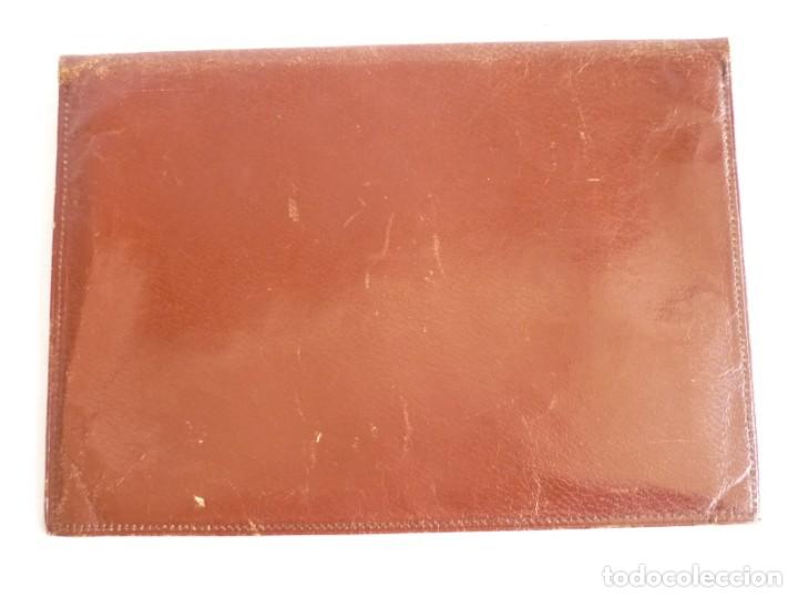 Documentos bancarios: Cartera para documentos Banco Central Espa&ntilde;ol, en cuero - Foto 4