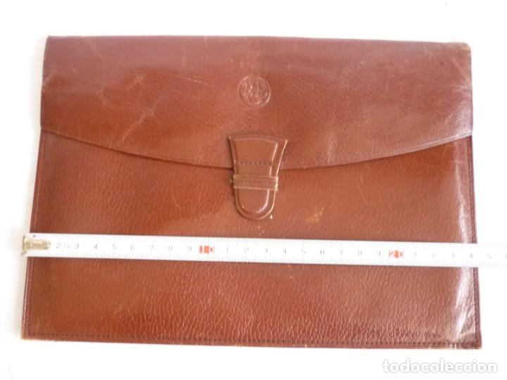 Documentos bancarios: Cartera para documentos Banco Central Espa&ntilde;ol, en cuero - Foto 5