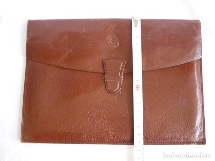 Documentos bancarios: Cartera para documentos Banco Central Espa&ntilde;ol, en cuero - Foto 6