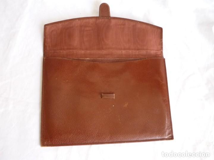 Documentos bancarios: Cartera para documentos Banco Central Espa&ntilde;ol, en cuero - Foto 7