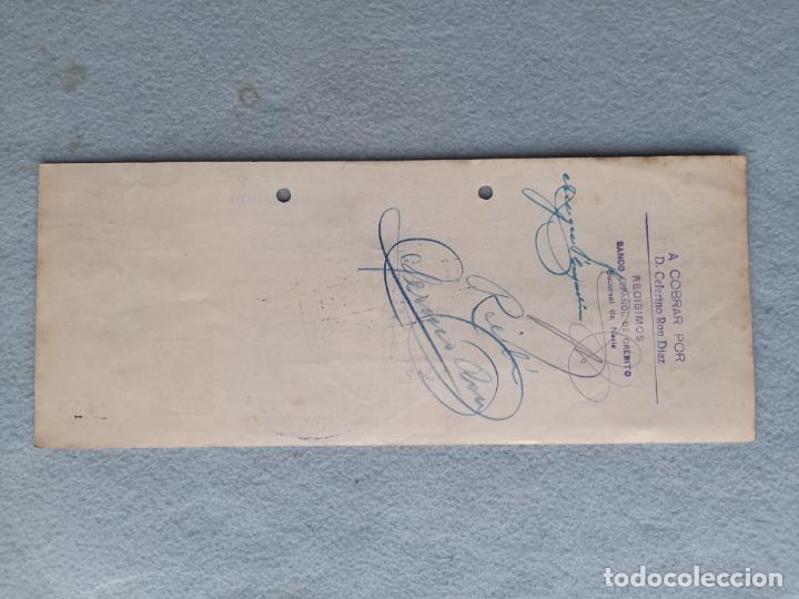 Documentos bancarios: Letra de cambio. Jijona, Octubre de 1944. - Foto 3