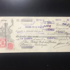 Documentos bancarios: LETRA DE CAMBIO AÑO 1935 GERRERO PEREZ DE SEVILLA N 1 IMPECABLE SIN ROTURAS. Lote 331803533