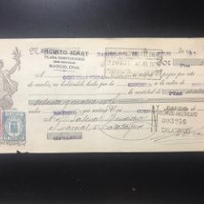 Documentos bancarios: LETRA DE CAMBIO AÑO 1935 JACINTO ICART BARCELONA N 6 IMPECABLE SIN ROTURAS. Lote 331804203