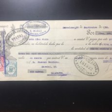 Documentos bancarios: LETRA DE CAMBIO AÑO 1935 INDUSTRIAS MUÑOZ DE BARCELONA N 16 IMPECABLE SIN ROTURAS
