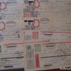Documentos bancarios: LOTE DE 7 LETRAS DE CAMBIO. AÑOS 1947, 1948. MALAGA.. Lote 336354573
