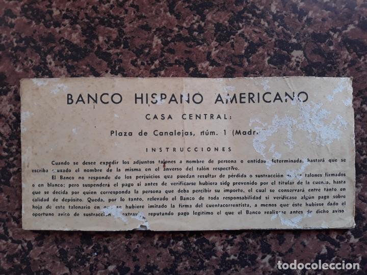 Documentos bancarios: Talonario Banco Hispano Americano Ibiza - Foto 2