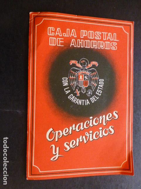 Documentos bancarios: CAJA POSTAL DE AHORROS DIPTICO PUBLICITARIO - Foto 1