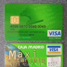 Documenti bancari: LOTE TARJETAS CAJA MADRID VISA. Lote 361442900