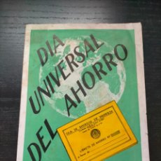Documentos bancarios: ANTIGUO FOLLETO PUBLICITARIO DIA UNIVERSAL DEL AHORRO CAJA DE AHORROS DE MANRESA AÑO 1956. Lote 364508221