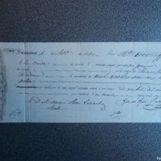 Documentos bancarios: SALAMANCA LETRA DE CAMBIO AÑO 1840 EMITIDA POR JOSÉ DE OJESTO Y PUERTO - 1000 REALES VELLÓN. Lote 375201674