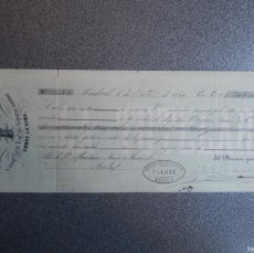 Documentos bancarios: MADRID LETRA DE CAMBIO AÑO 1860 EMITIDA POR LA TUTELAR, Cª DE SEGUROS - 703 REALES VELLÓN. Lote 375202989