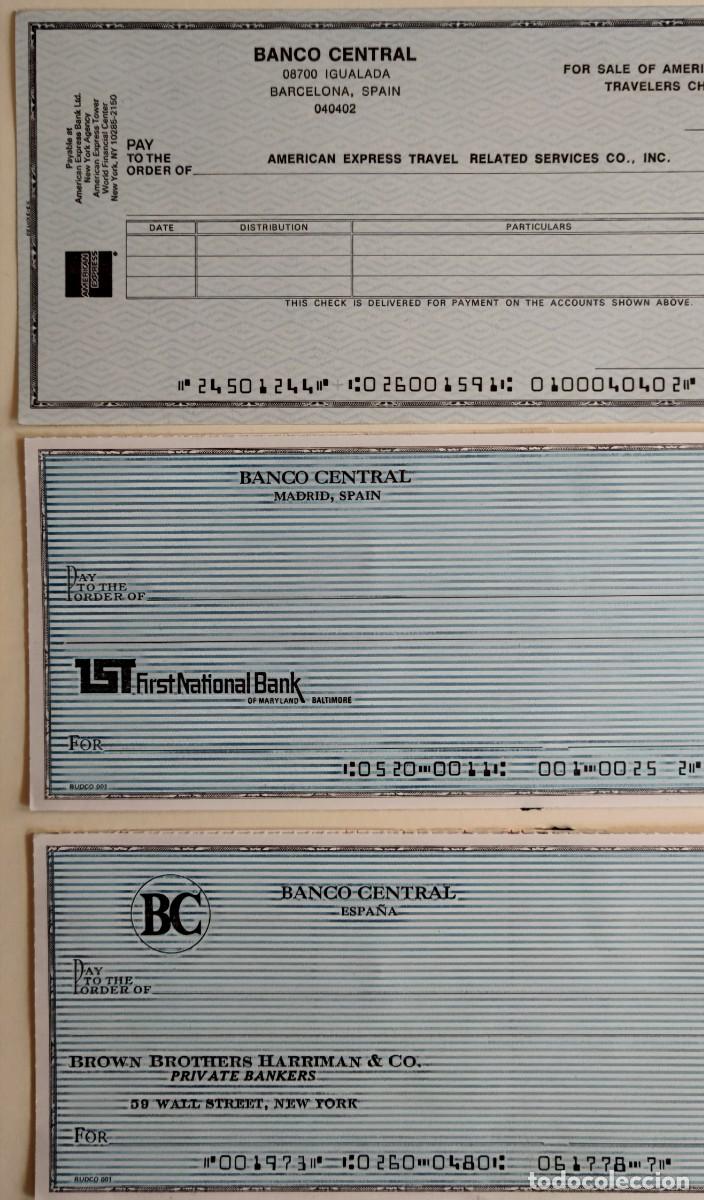Documentos bancarios: BANCO CENTRAL - CHEQUES EN DOLARES - Foto 3
