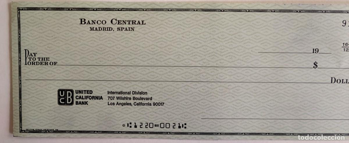 Documentos bancarios: BANCO CENTRAL - CHEQUES EN DOLARES - Foto 4