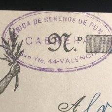Documentos bancarios: LETRA DE CAMBIO 1935 VALENCIA DE GENEROS DE PUNTO CABRERA Nº40