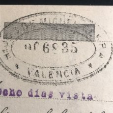 Documentos bancarios: LETRA DE CAMBIO 1935 VALENCIA HIJOS DE MIGUEL Nº52