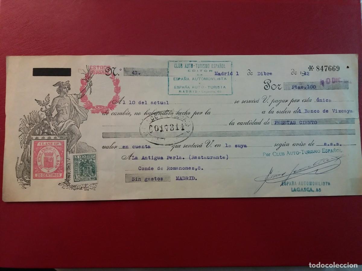 Letra De Cambio Española españa, letra de cambio por 100 pesetas año 194 - Compra venta en  todocoleccion