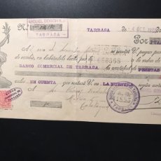 Documentos bancarios: LETRA DE CAMBIO AÑO 1935 MIGUEL BOSCH S.A. TARRASA N 14 IMPECABLE SIN ROTURAS