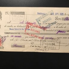 Documentos bancarios: LETRA DE CAMBIO AÑO 1935 MARIMON Y ARCH, TARRASA N 28 IMPECABLE SIN ROTURAS ESCASA