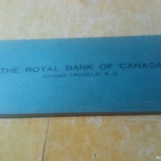 Documentos bancarios: TALONARIO ROYAL BANK OF CANADÁ (EN CIUDAD TRUJILLO) P12
