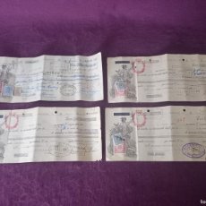 Documentos bancarios: LOTE DE 4 ANTIGUAS LETRAS DE CAMBIO O PAGARÉS, 1932 Y 1945, MURCIA. Lote 399674234